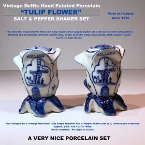 Vintage SALT & PEPPER SHAKER SET / Made in Holland